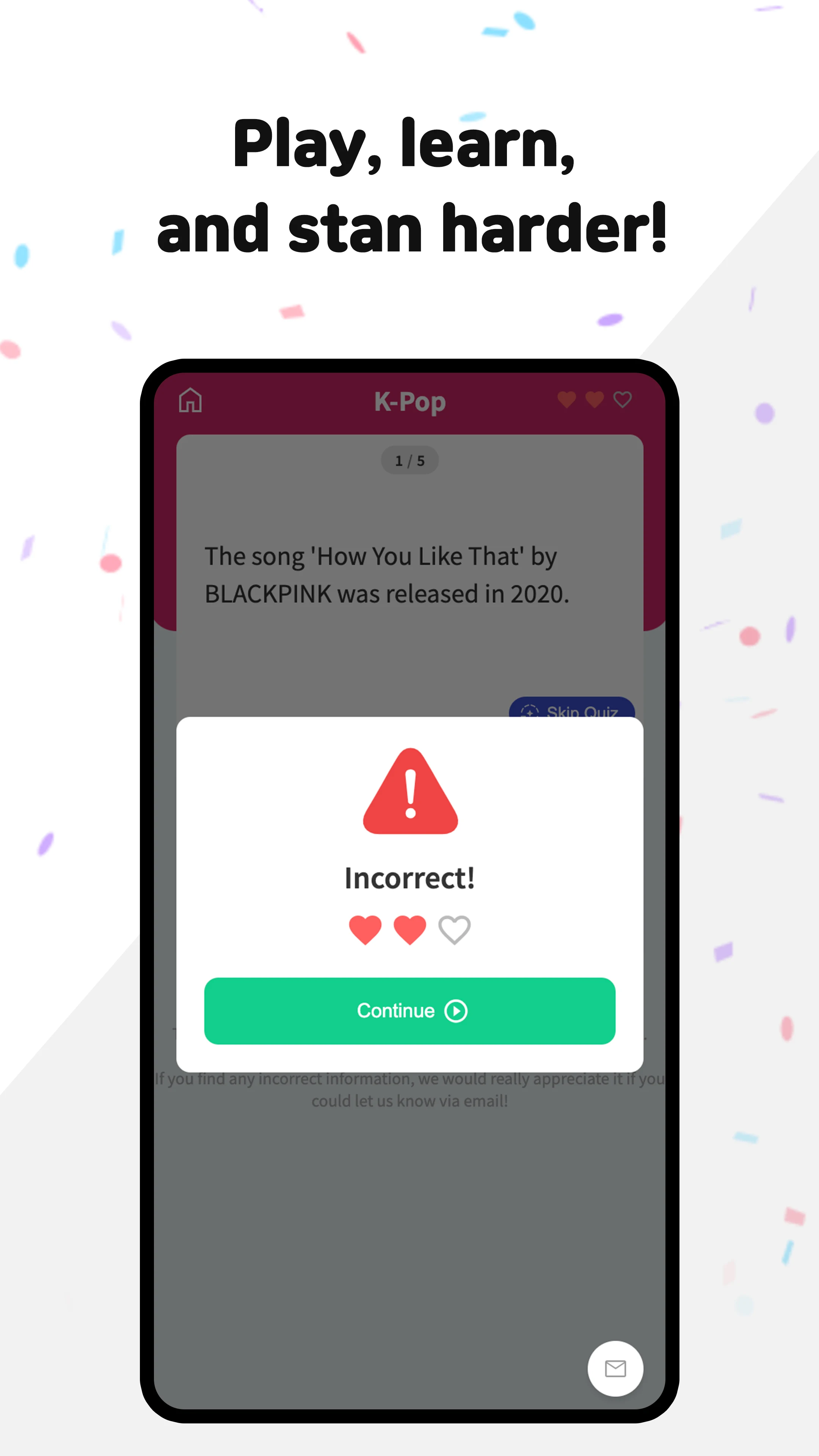 QQuiz K-POP screenshot