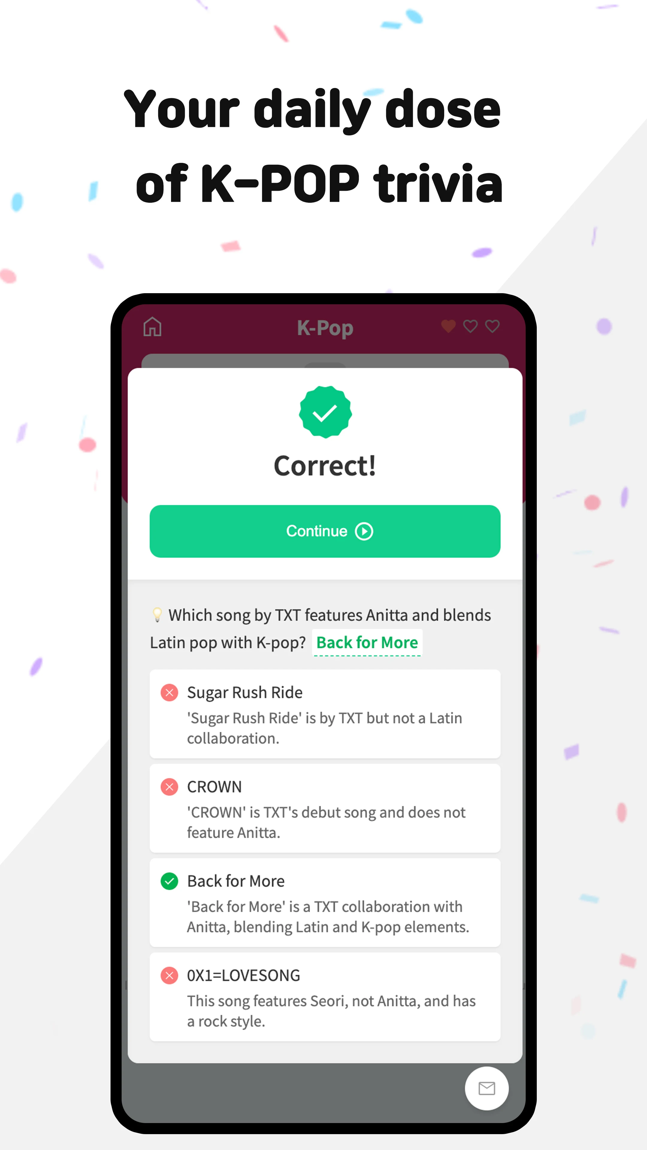 QQuiz K-POP screenshot