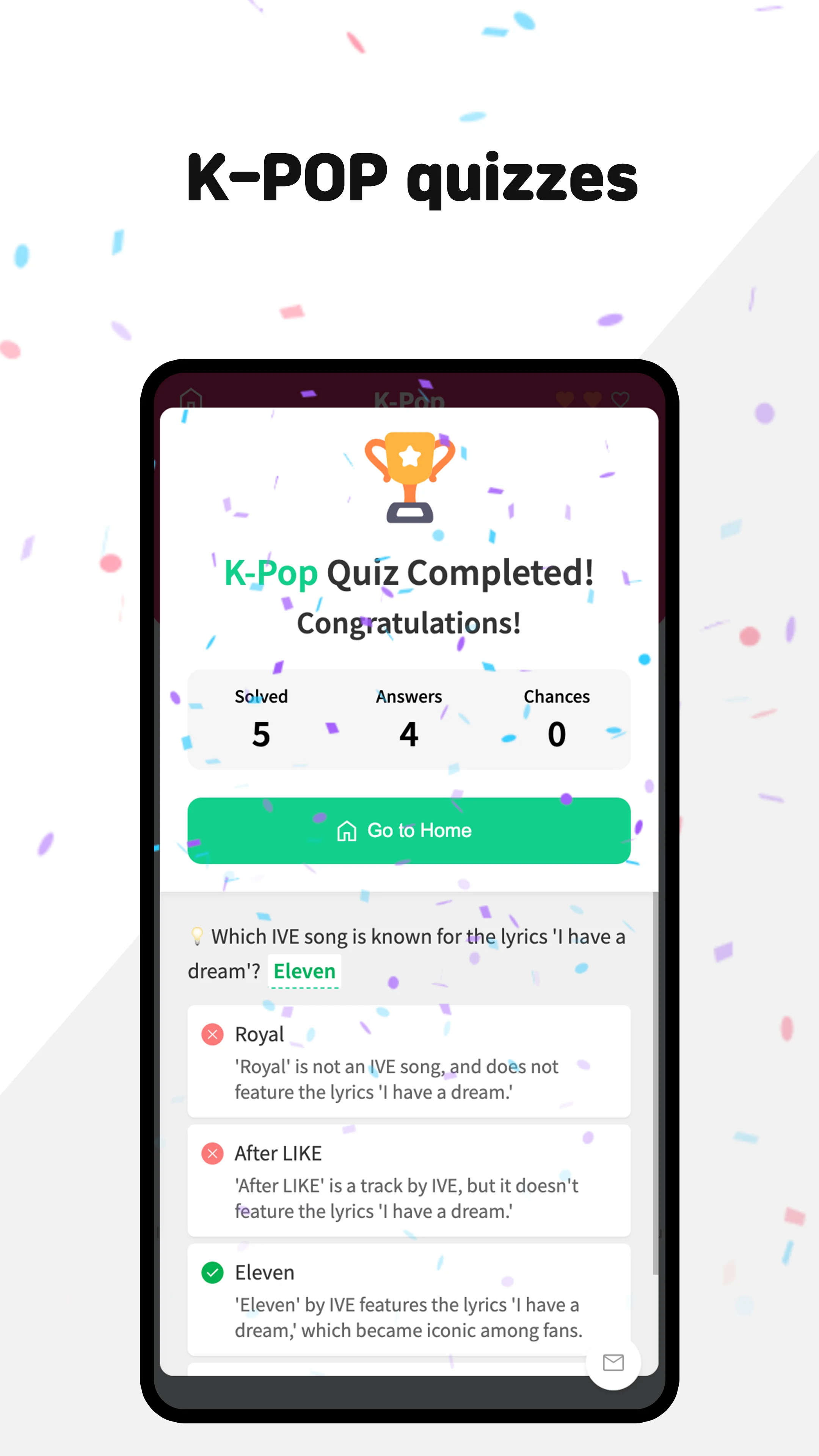 QQuiz K-POP screenshot